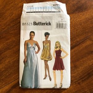 Butterick B5323 Youth Formal Wear Vintage Bubble mini, maxi sewing pattern